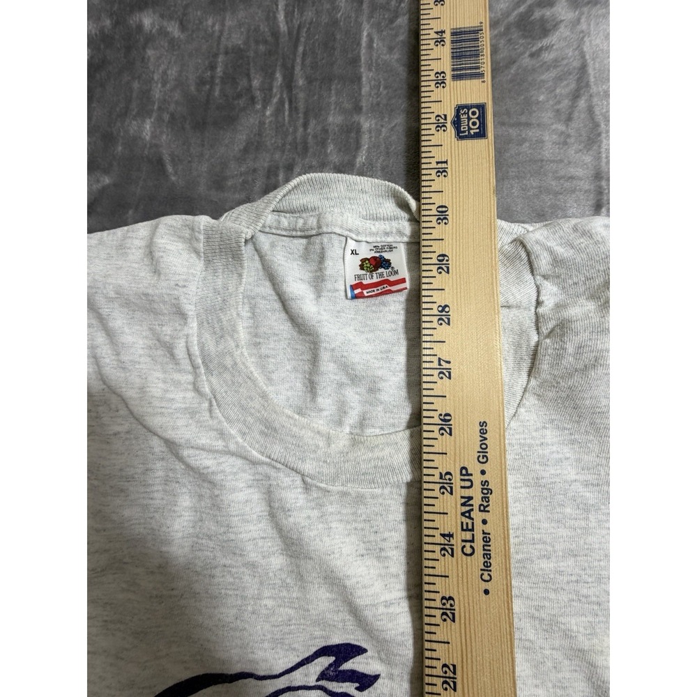 Vintage 1990 Single Stitch Made In USA Fruit Of Loom TShirt Breeders Cup Size XL - Picture 4 of 7